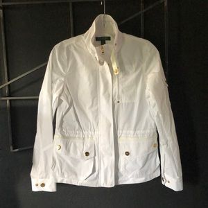 NWOT: LAUREN/ LRL Sleek White Jacket